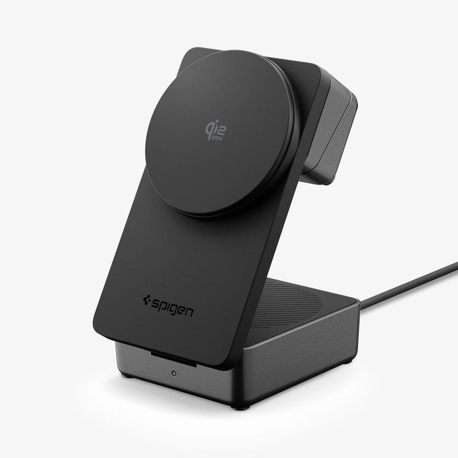 Spigen Foldable Qi2.2 Charger Stand — iPhone MagSafe · Qi2