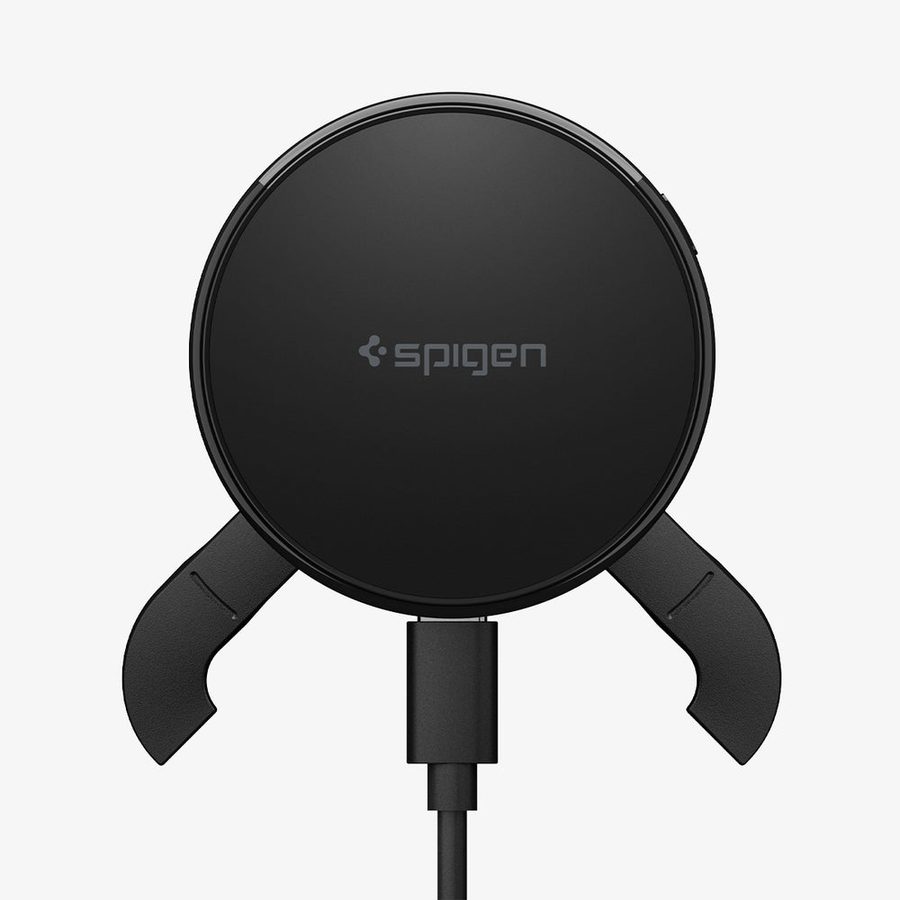Spigen Essential Qi2.2 25W Hook Car Mount — iPhone MagSafe · Qi2